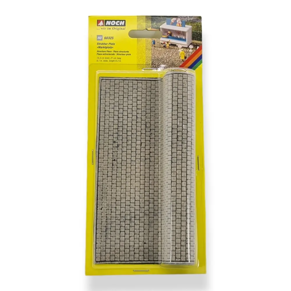 Feuille de pavés Place de ville Noch 60325 - HO 1/87 - 210x155 mm - 2