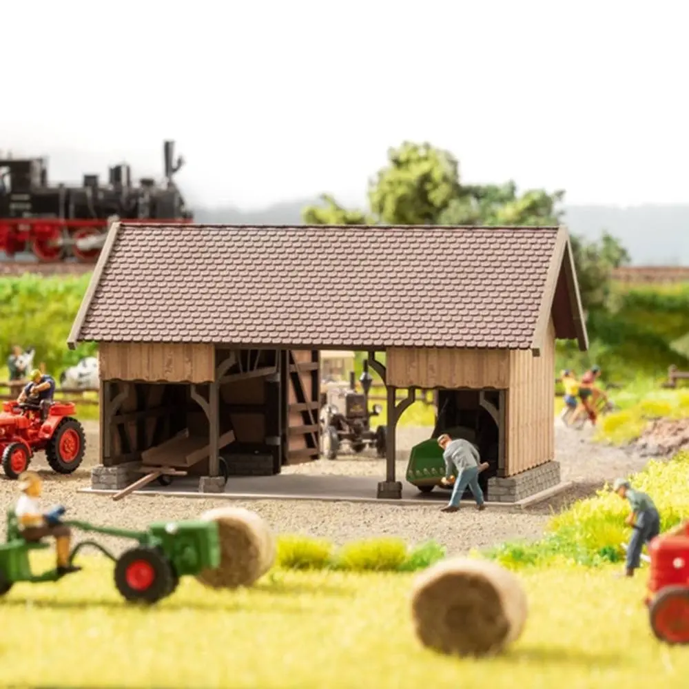 Dépot/hangar, Laser-cut NOCH 66716 - HO 1/87 - 109x67x64 mm - 2