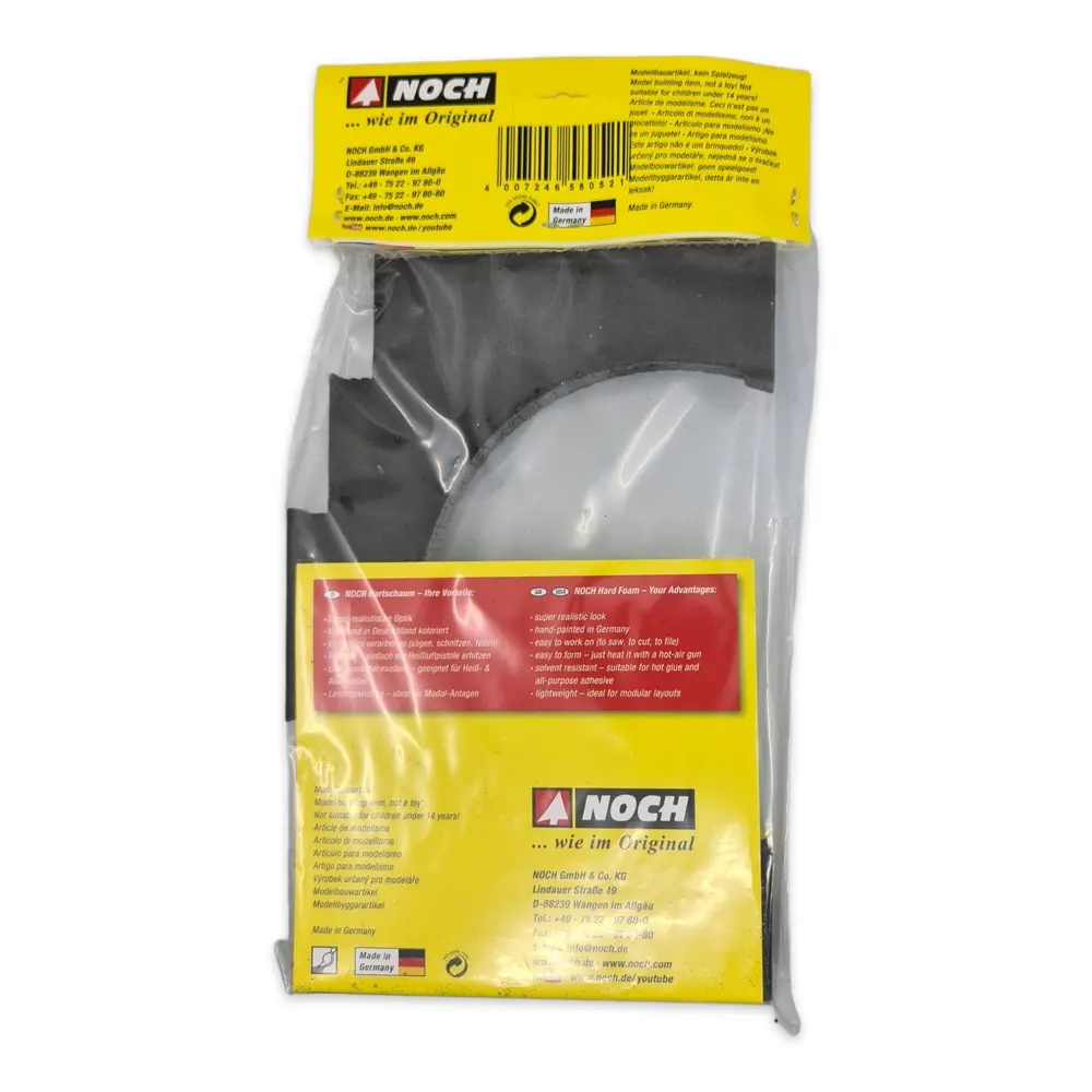 Entrée de tunnel 2 voies Noch 58052 - HO 1/87 - 210 x 140 mm - 3