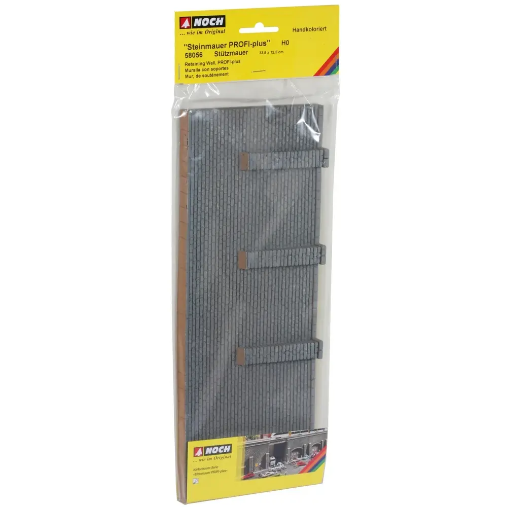 Mur de soutènement - Noch 58056 - HO 1/87 - 33,4x12,5 cm - 2