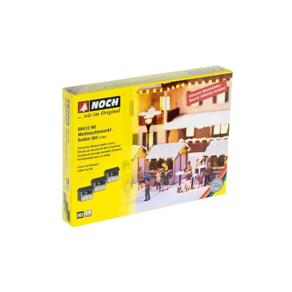 Chalets du marché de noël - Noch 66412 - HO 1/87 - 3