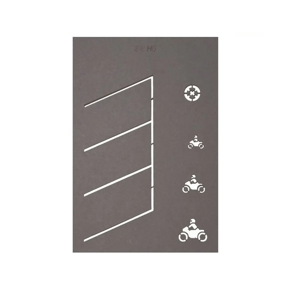 Gabarits "43 Marquages routiers" NOCH 60745 - HO 1/87ème. - 5