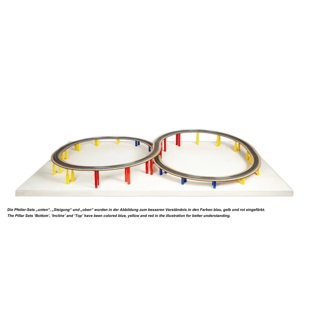 10 piliers easy track 150.25mm - Noch 53942 - HO 1/87 - 3