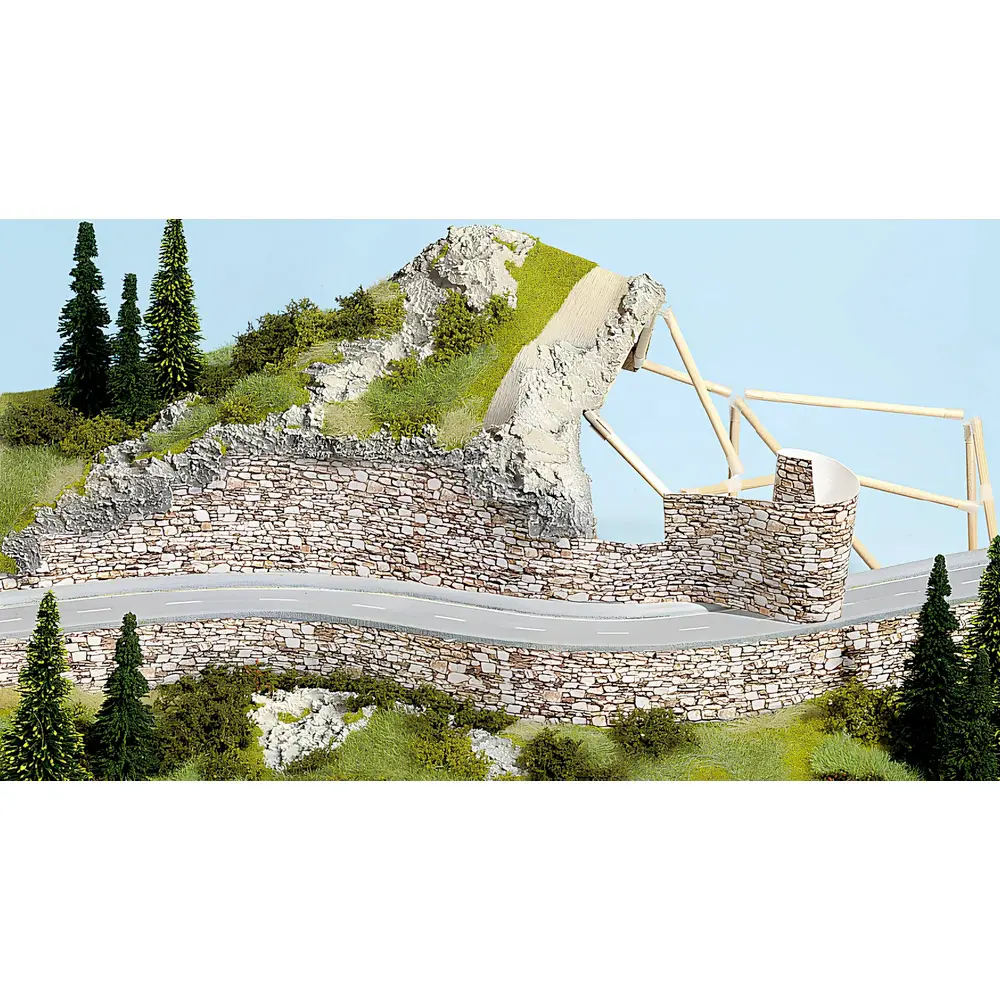 Plaque murale dolomite - Noch 57710 - 64 X 15 cm - 3