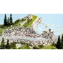 Plaque murale dolomite - Noch 57710 - 64 X 15 cm - 3