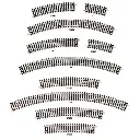 Rail courbe rayon 571,5 mm 11,25° Peco ST238 - HO : 1/87 - Code 100 - 2