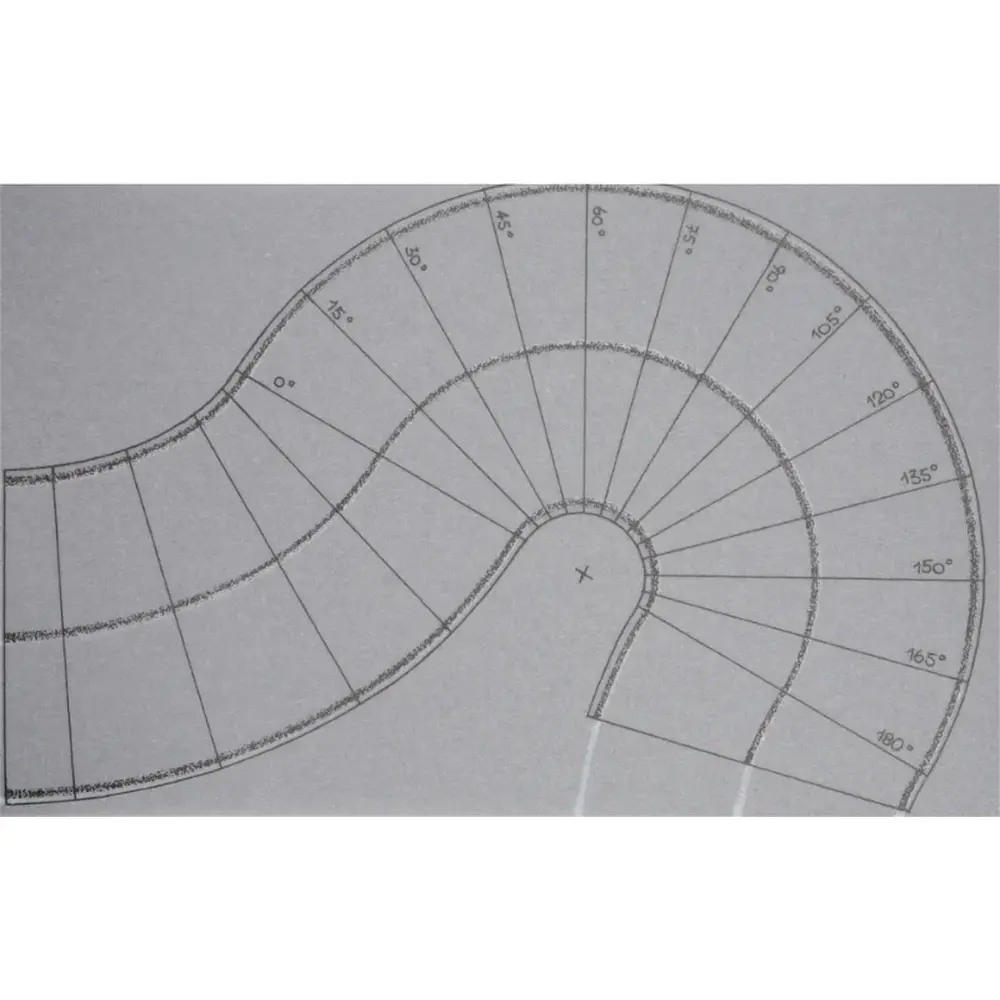 Courbe universelle de route de campagne - Noch 60707 - HO 1/87 - 2 pièces - 2