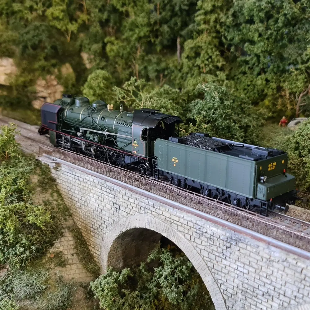 Locomotive Vapeur 5-141 E 284 Analogique "VILLENEUVE"- REE MODELES MB130 - SNCF - 4