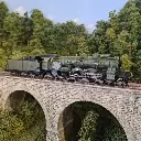 Locomotive à vapeur 231 D 154 Verte | DCC SON REE MODELES MB134S  - PLM - 5