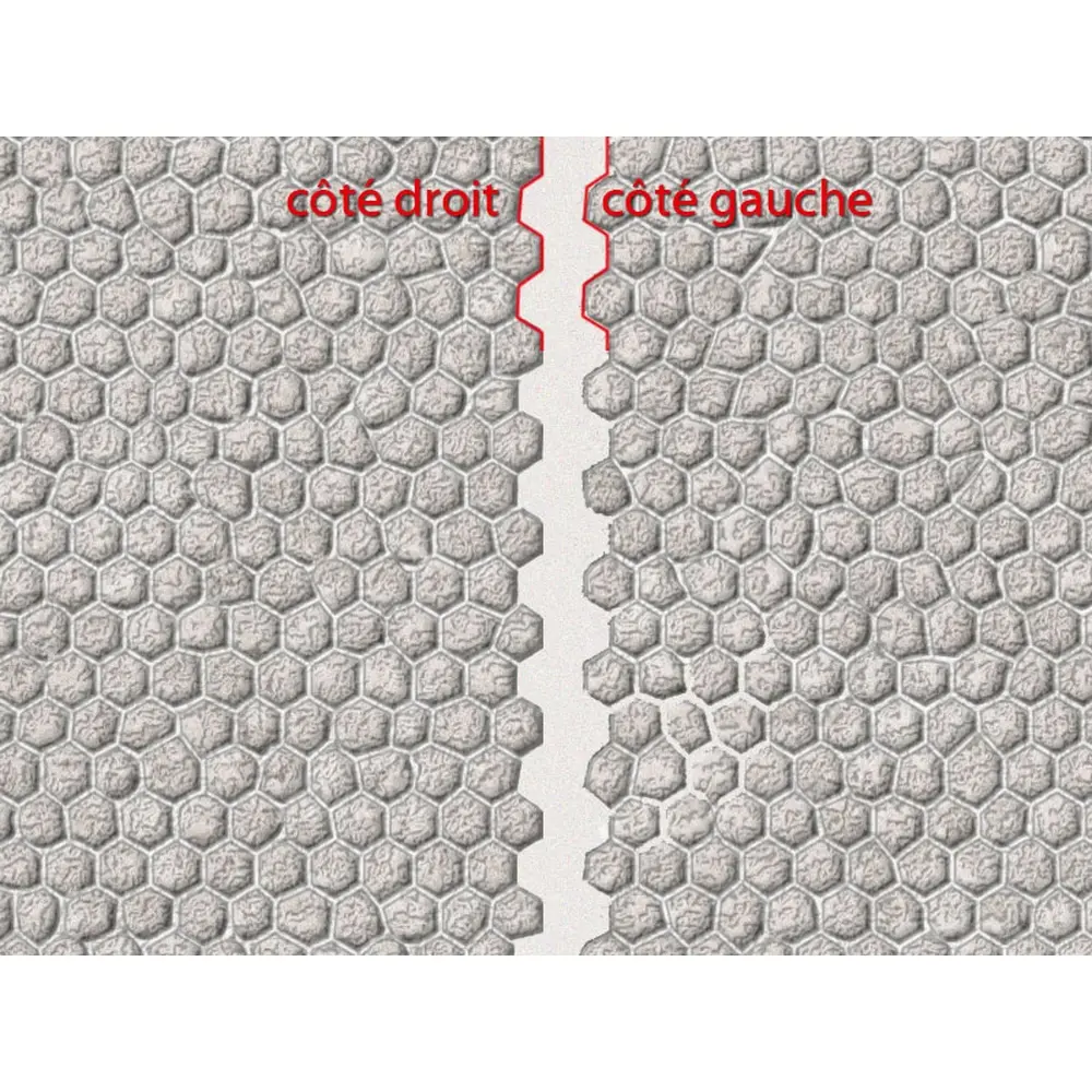 Pierres hexagonales grises - Régions et Compagnies MAT004 - HO 1/87  - 2