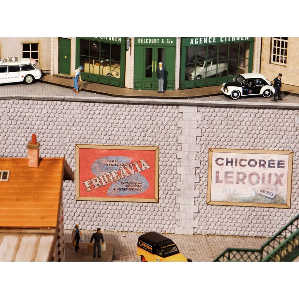 Pierres hexagonales grises - Régions et Compagnies MAT004 - HO 1/87  - 3