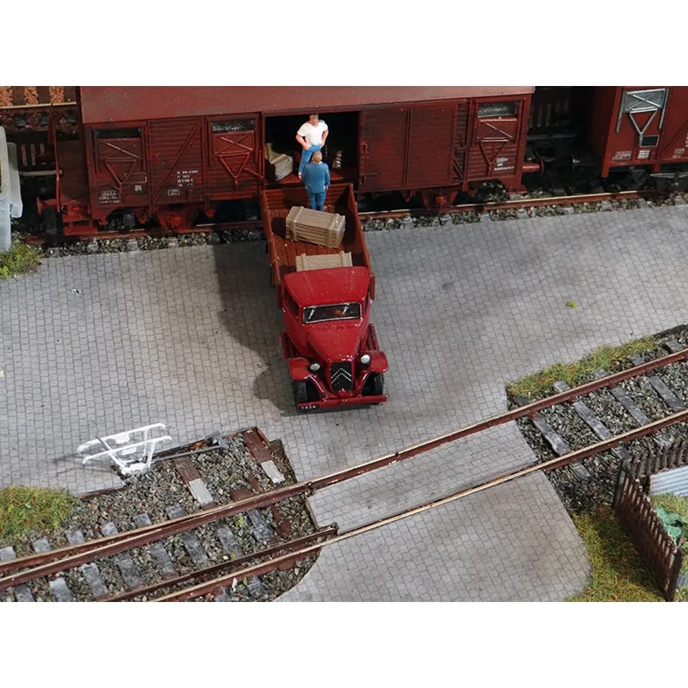 Pavés Napoléon joints ciment - Régions et Compagnies MAT018 - HO 1/87  - 3