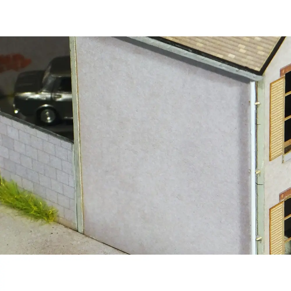 Gouttières et descentes d’eau (Technique 2) (gouttières en carton gaufré, descentes en fil métallique avec attaches en carton) - Régions et Compagnies MAT062 - HO 1/87 - 3