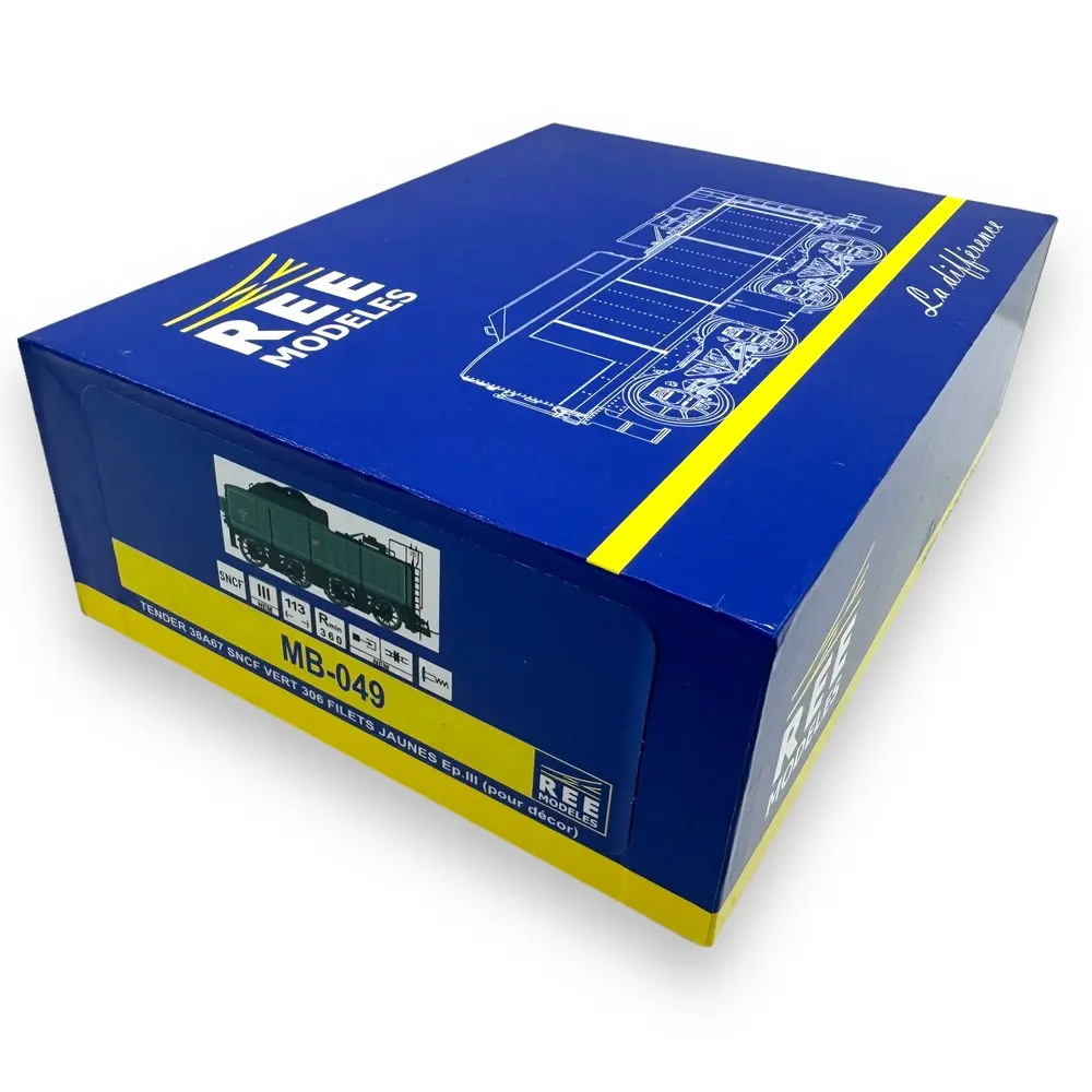 Tender 38 A 67 - Ree Modèles MB-049 - HO 1/87 - SNCF - Ep III - Analogique - 2R - 4