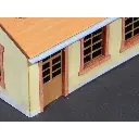 Gouttières et descentes d’eau (Technique 2) (gouttières en carton gaufré, descentes en fil métallique avec attaches en carton) - Régions et Compagnies MAT062 - HO 1/87 - 4