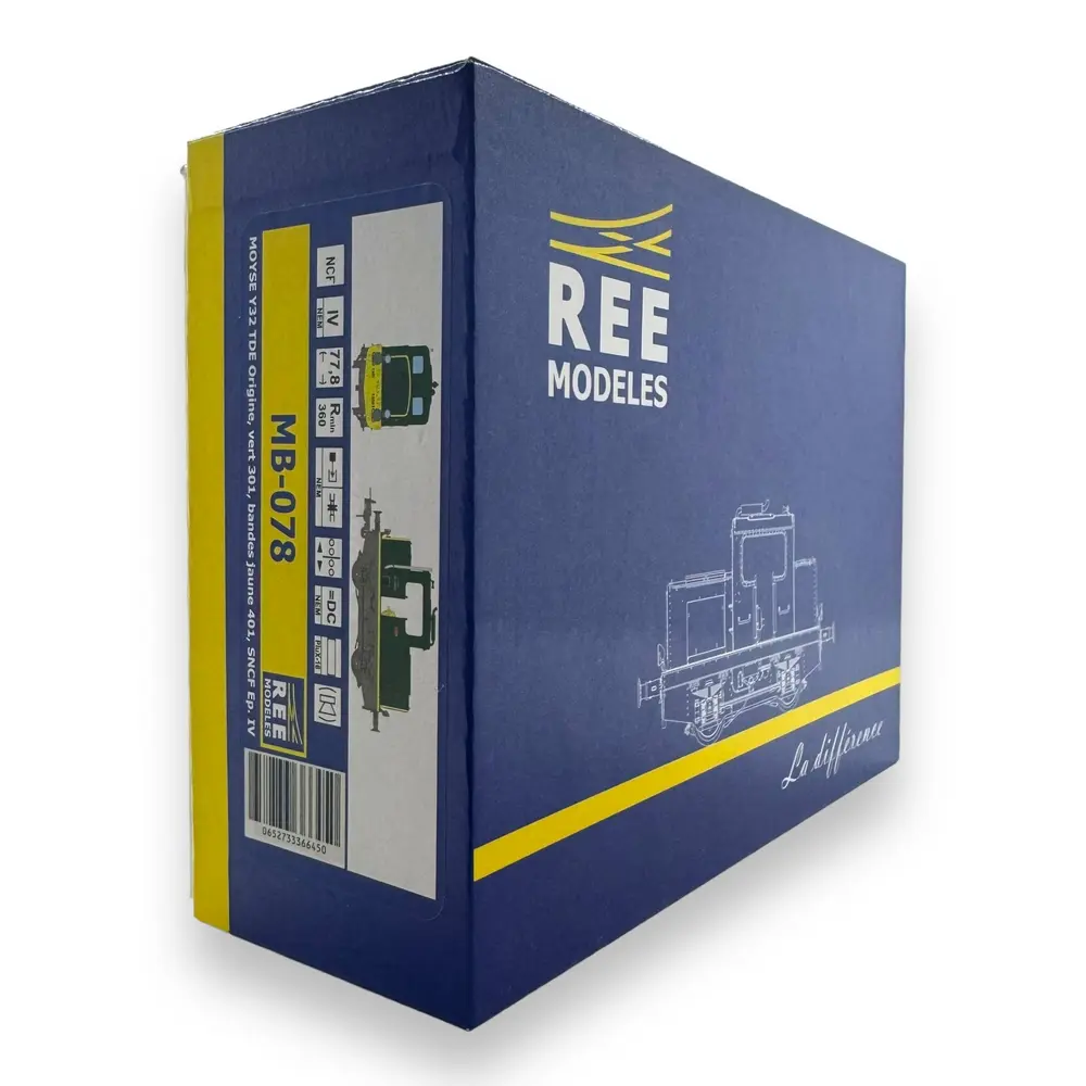 Locotracteur MOYSE 32 TDE - REE MODELES MB078 - HO 1/87 - SNCF - Analogique  - 4