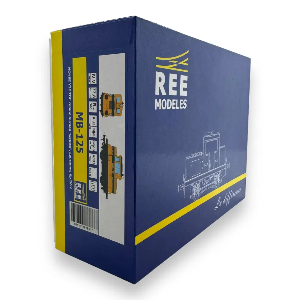 Locotracteur MOYSE 32 TDE - Ferrailleur Goutte - Analogique - REE MODELES MB125 - HO : 1/87 - EP. IV/V  - 4