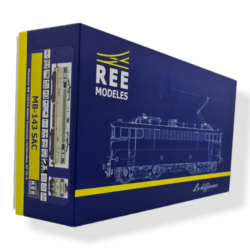 Locomotive électrique BB 16024 de la SNCF - REE Modèles MB143SAC - HO 1/87  - 4