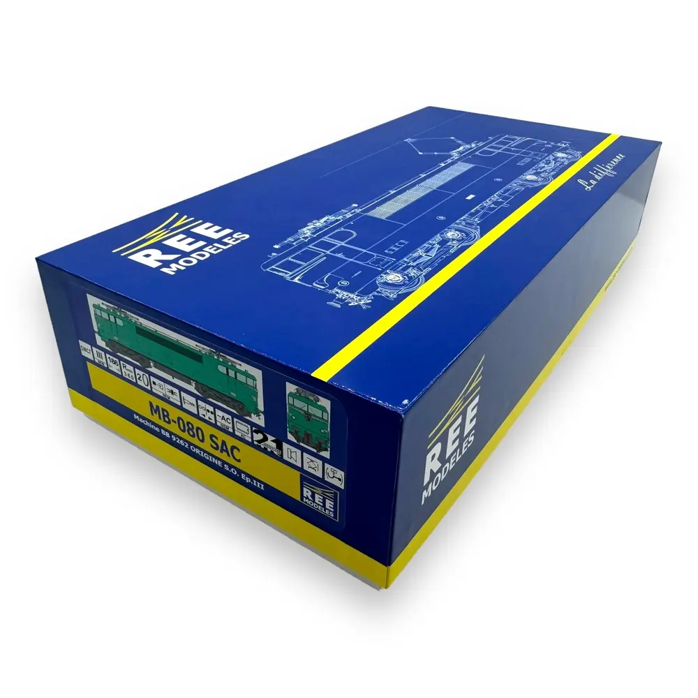 Locomotive électrique BB 9262 - Ree Modèles MB-080 SAC - HO 1/87 - SNCF - Ep III - Digital sound - 3R - 4