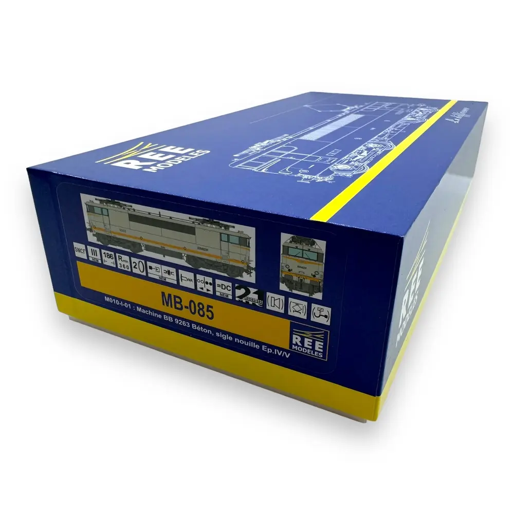 Locomotive électrique BB 9263 - Ree Modèles MB085 - HO 1/87 - SNCF - Ep IV-V - Analogique - 2R - 4