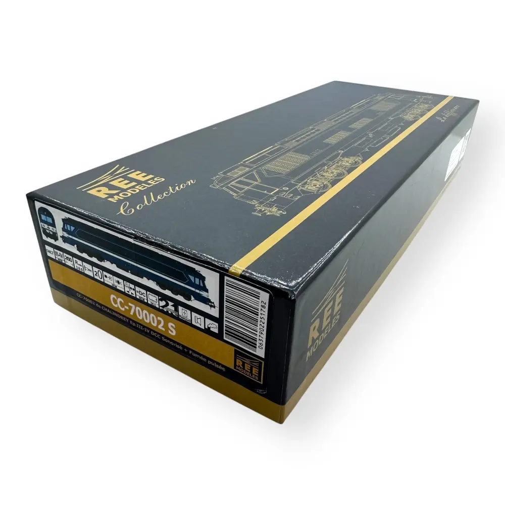 Locomotive diesel CC 70002 - Ree Modèles CC70002S - HO 1/87 - SNCF - Ep III - Digital sound + fumée - 2R - 4