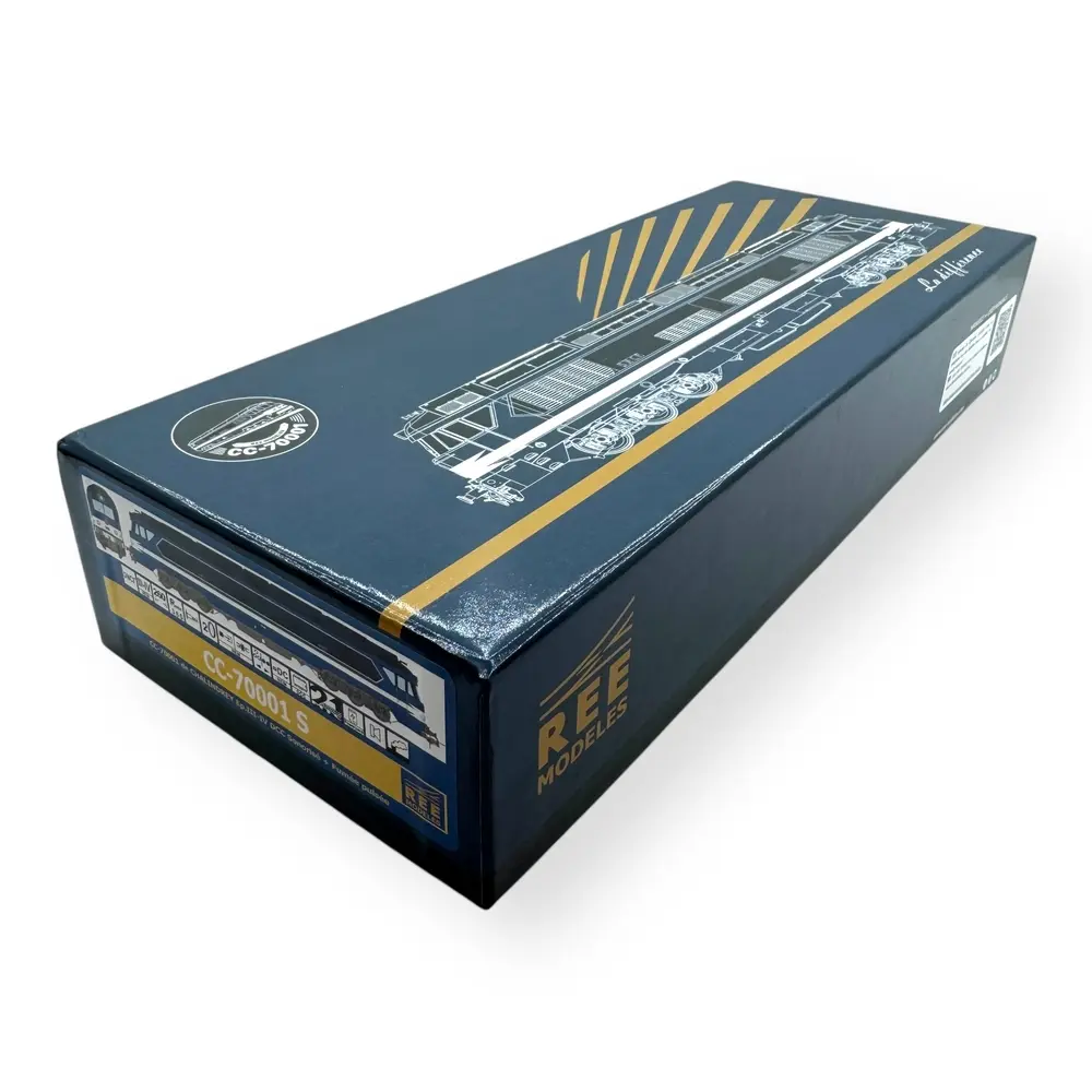 Locomotive diesel CC 70001 - Ree Modèles CC70001S - HO 1/87 - SNCF - Ep III - Digital sound fumigène - 2R - 4