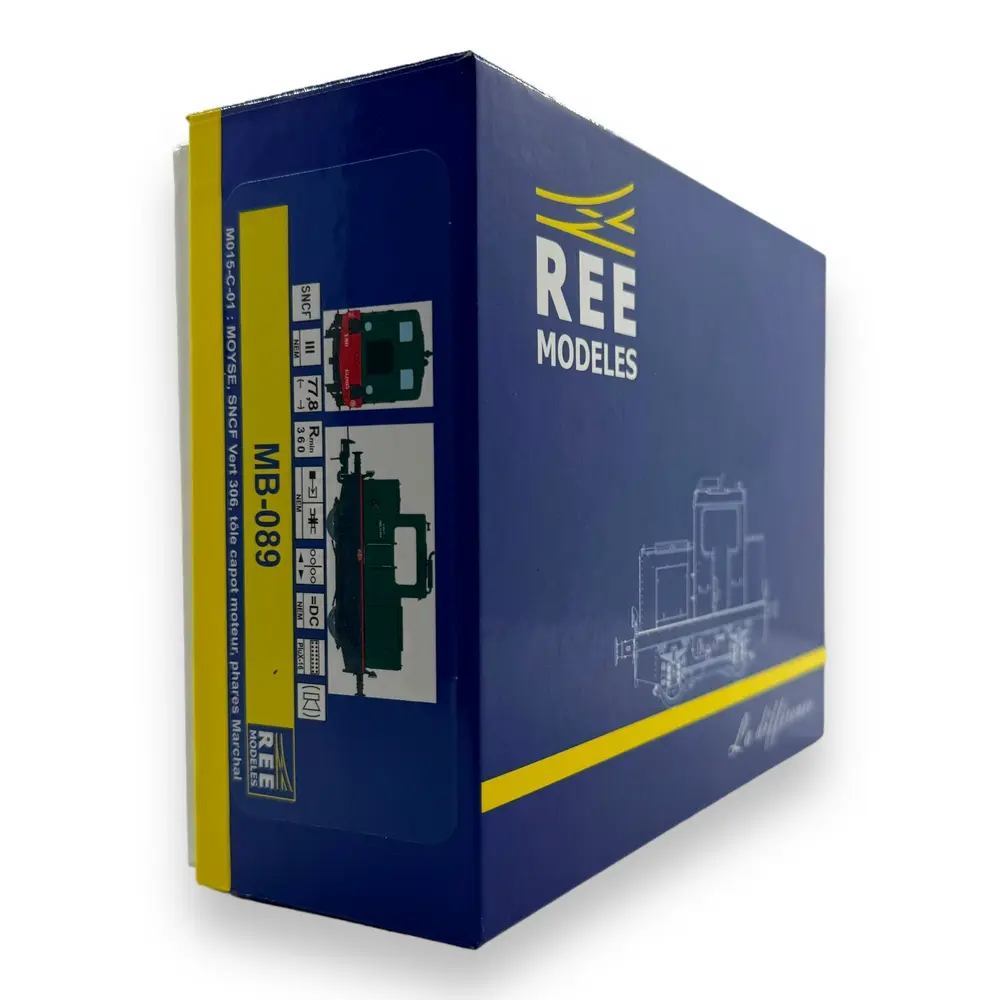 Locotracteur MOYSE 32 TDE | Vert306 & Bande rouge -analogique- REE MODELES MB089 - SNCF - 4