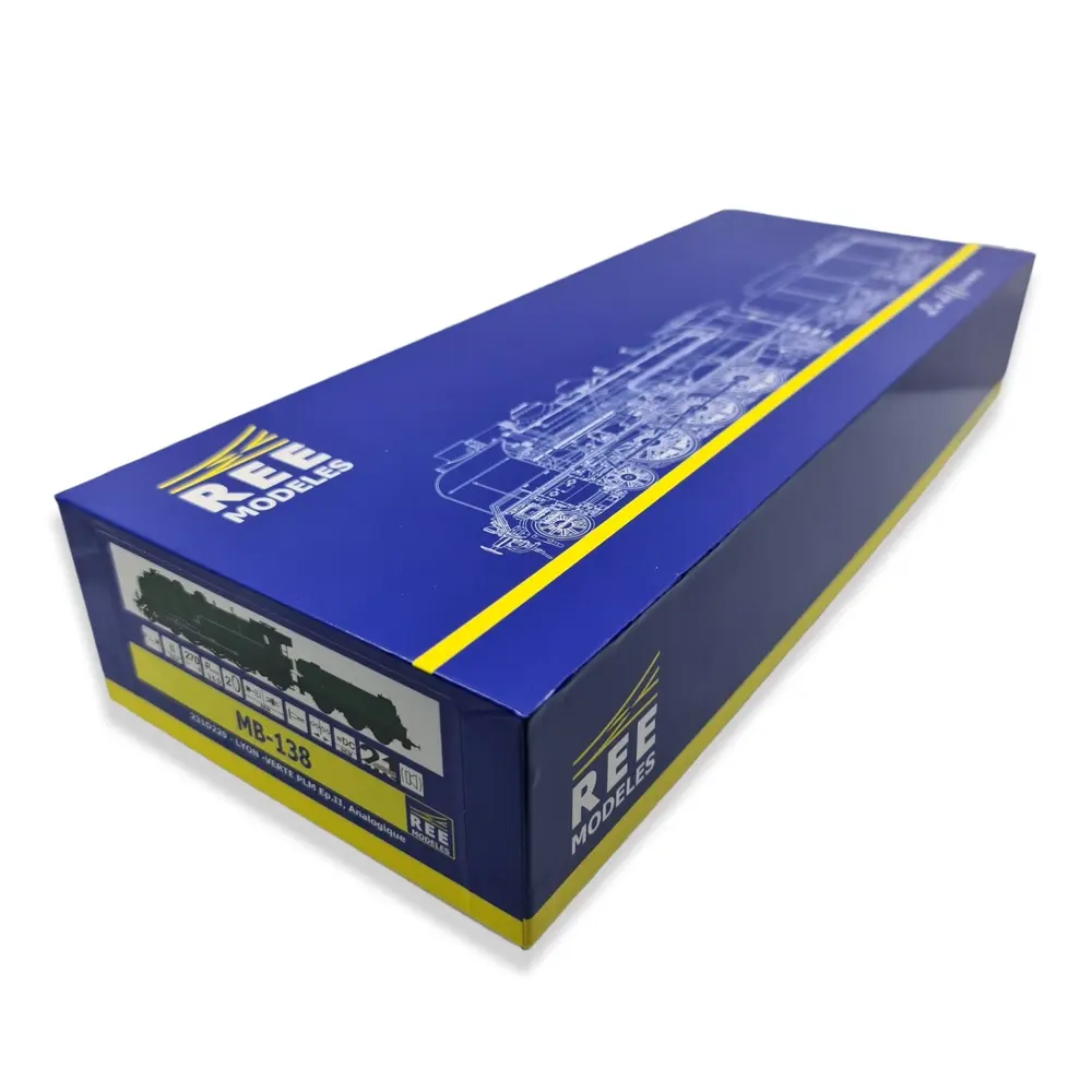 Locomotive à vapeur 231 D 229 DC - REE MODELES MB138  - PLM - HO 1/87 - EP II - 5