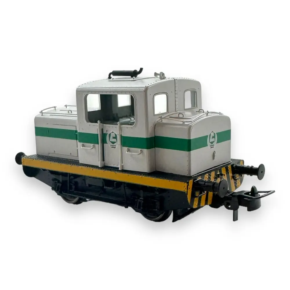 Locotracteur Moyse 32 TDE, Industriel Gris & Bande vert-Jaune - Ree Modèles MB122DS - HO 1/87 - Ex-SNCF - Ep IV-V - Digital sound - 2R - 2