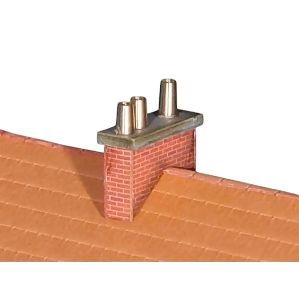 6 Mitrons de cheminée (laiton décolleté) - Régions et Compagnies MAT005 - HO 1/87 - 2