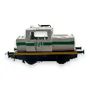 Locotracteur Moyse 32 TDE, Industriel Gris & Bande vert-Jaune - Ree Modèles MB122DS - HO 1/87 - Ex-SNCF - Ep IV-V - Digital sound - 2R - 3