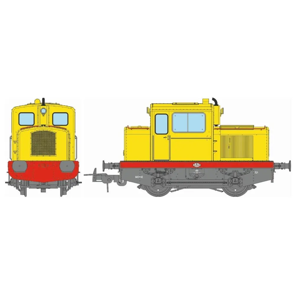 Locotracteur MOYSE 32 TDE, INDUSTRIEL Digital Son REE MODELS MB123S - HO 1/87 - 3