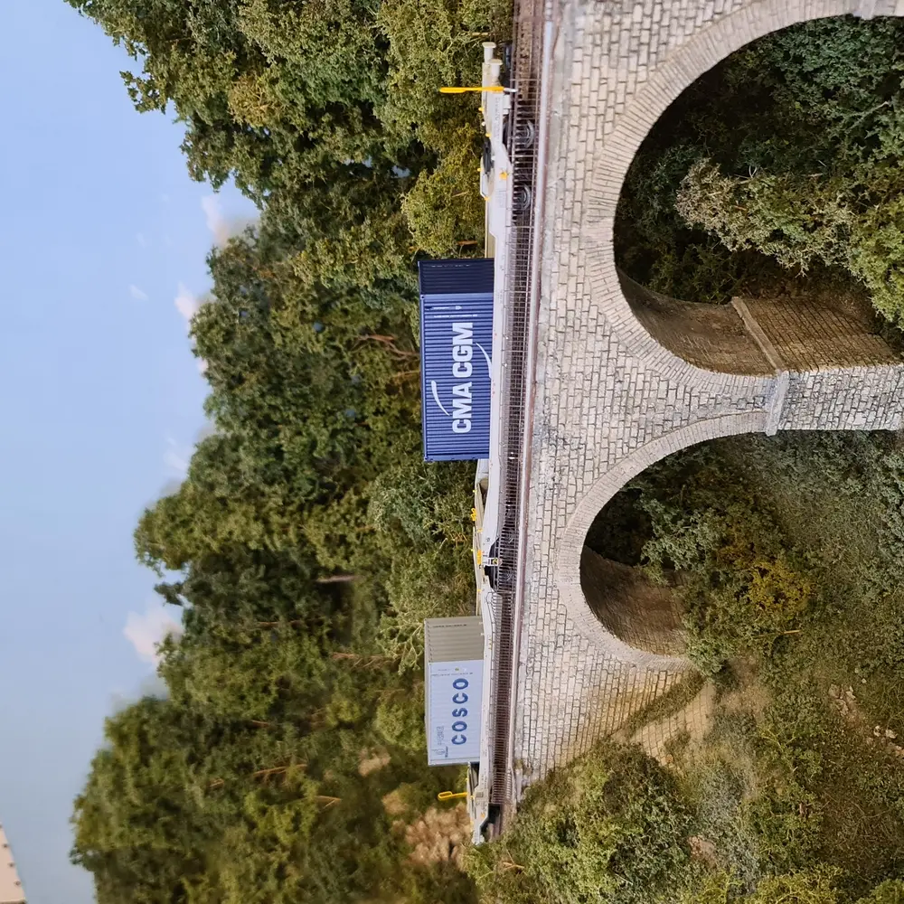 Set 2 wagons porte-conteneurs - Pullman 36555 - HO 1/87 - NL / RN - 5