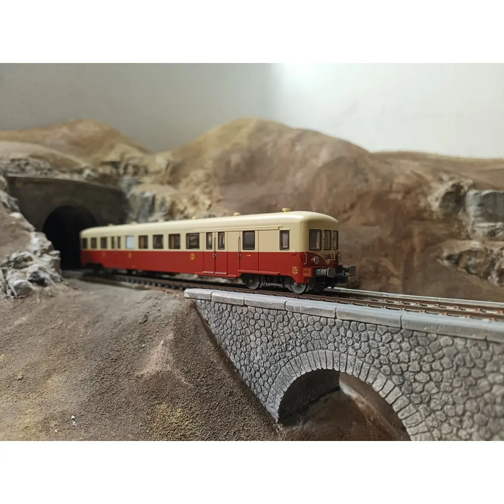 Remorque d'autorail ZR 27113 - R37 H0 41250 - HO 1/87 - SNCF - Ep III - Analogique - 2R - 5