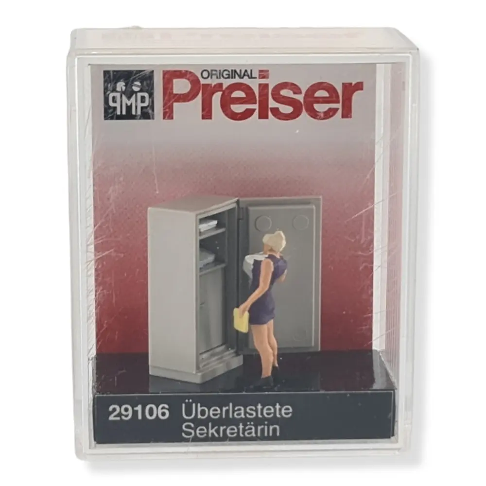 Une Secrétaire + Meuble de Rangement - PREISER 29106 - HO : 1/87 - 2