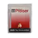 Femme accroupie mettant ses chaussures PREISER 28228 - HO 1:87 - 2