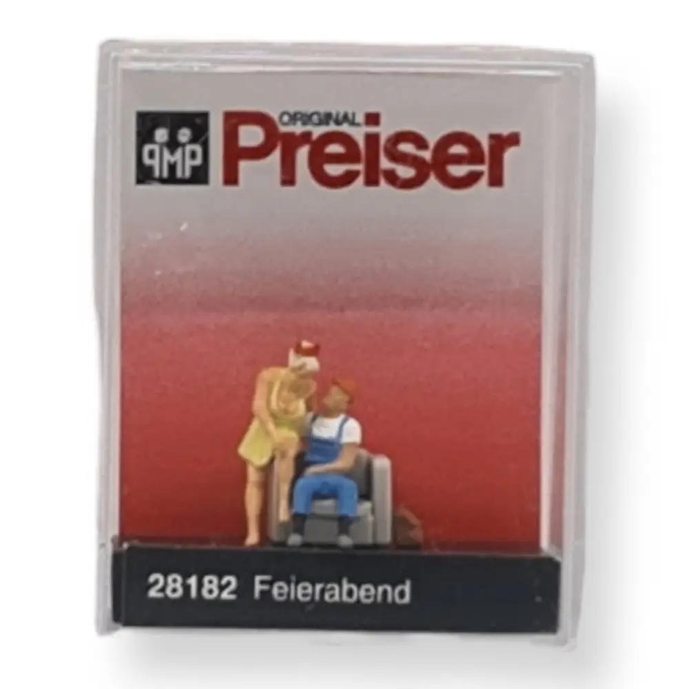 Retour à la maison après une journée de travail - Preiser 28182 - HO 1/87e - 2