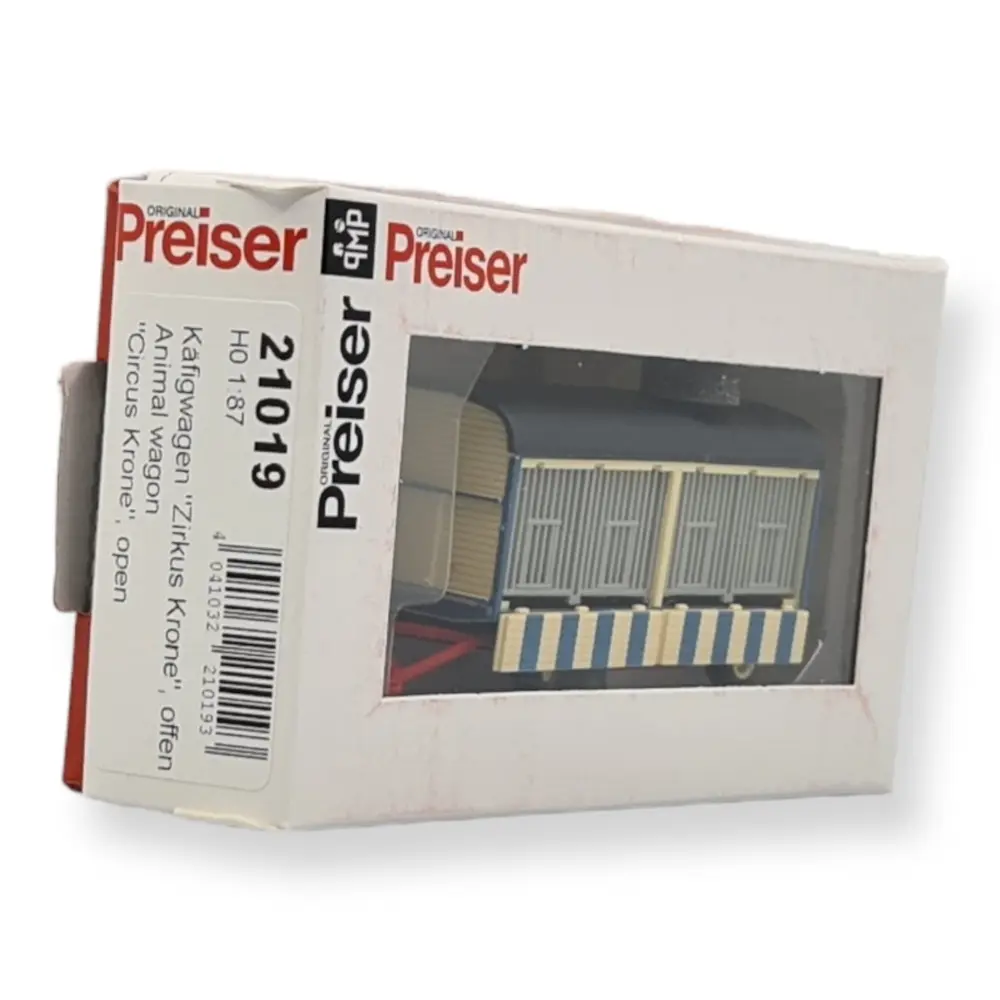 Voiture-cage du cirque Circus Krone - Preiser 21019 - HO 1/87e - 2