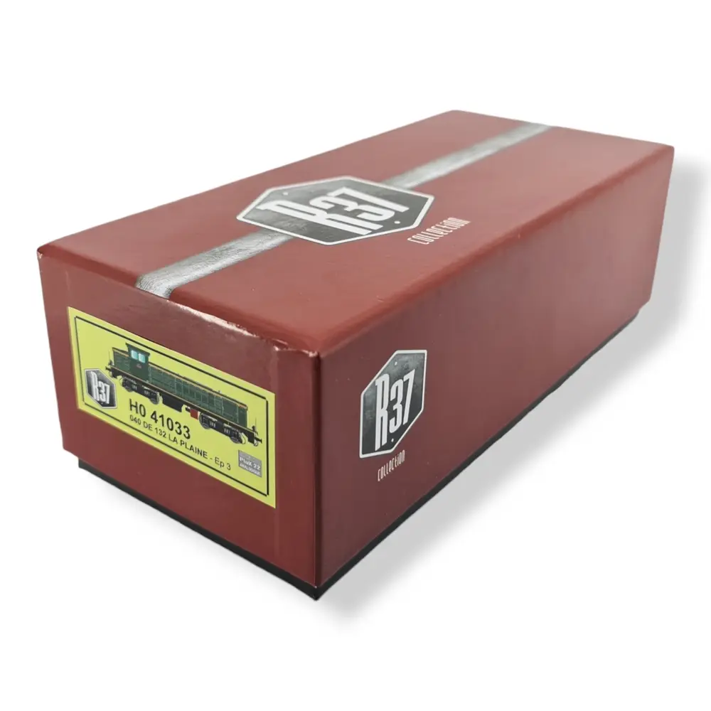 Locomotive Diesel 040 DE 132 Dépôt La Plaine - Analogique R37 HO41033 SNCF - HO - EP III - 4