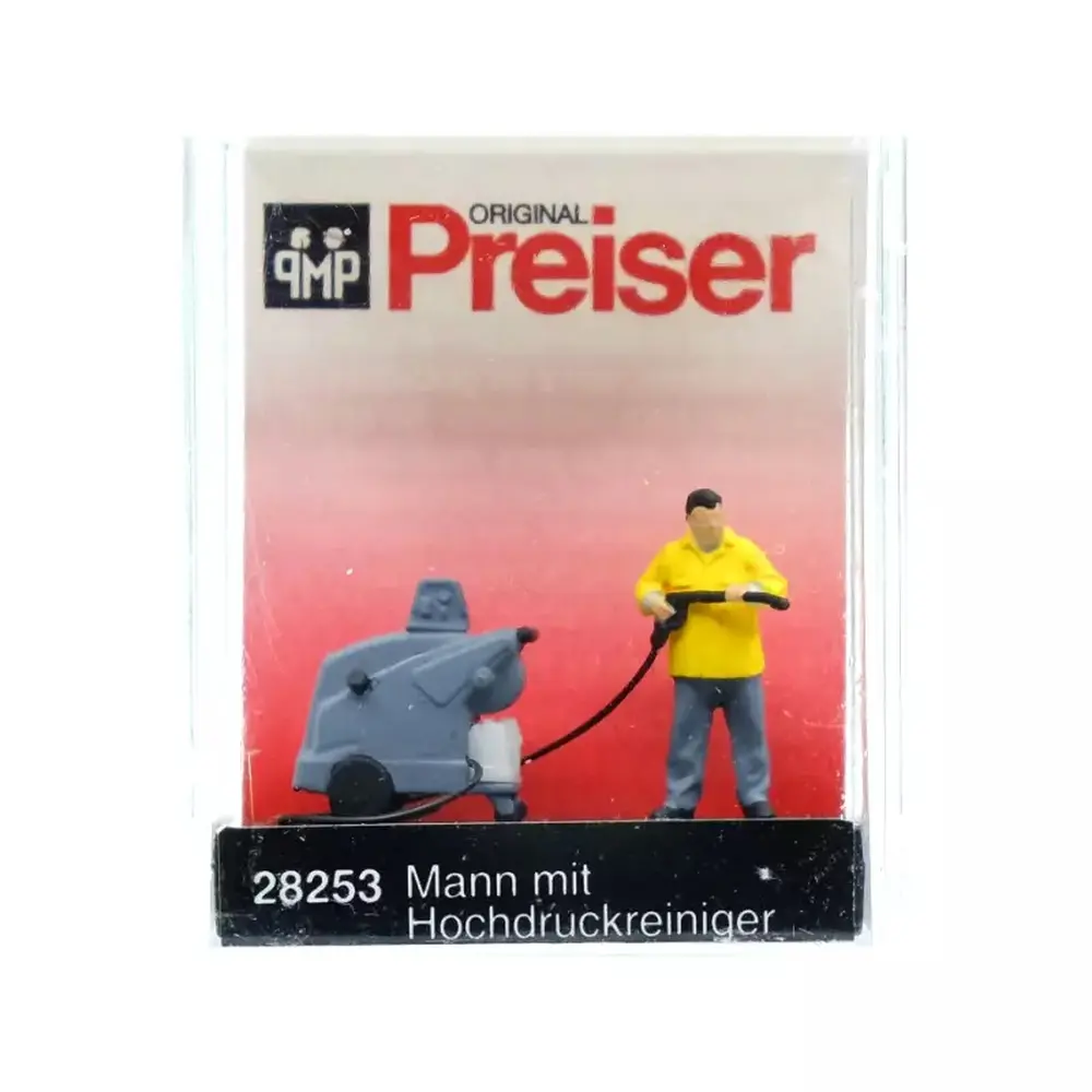Homme avec nettoyeur haute pression - HO 1/87 - PREISER 28253 - 2