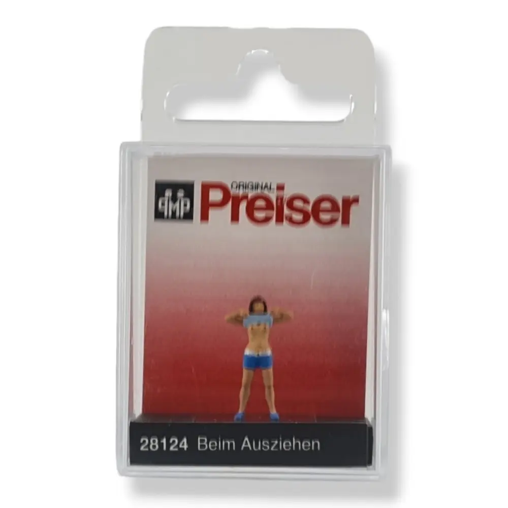 1 Figurine femme montrant ses seins - Preiser 28124 - HO 1/87 - 3