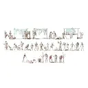 Travaux à la maison - Preiser 16361 - HO 1/87 - 2