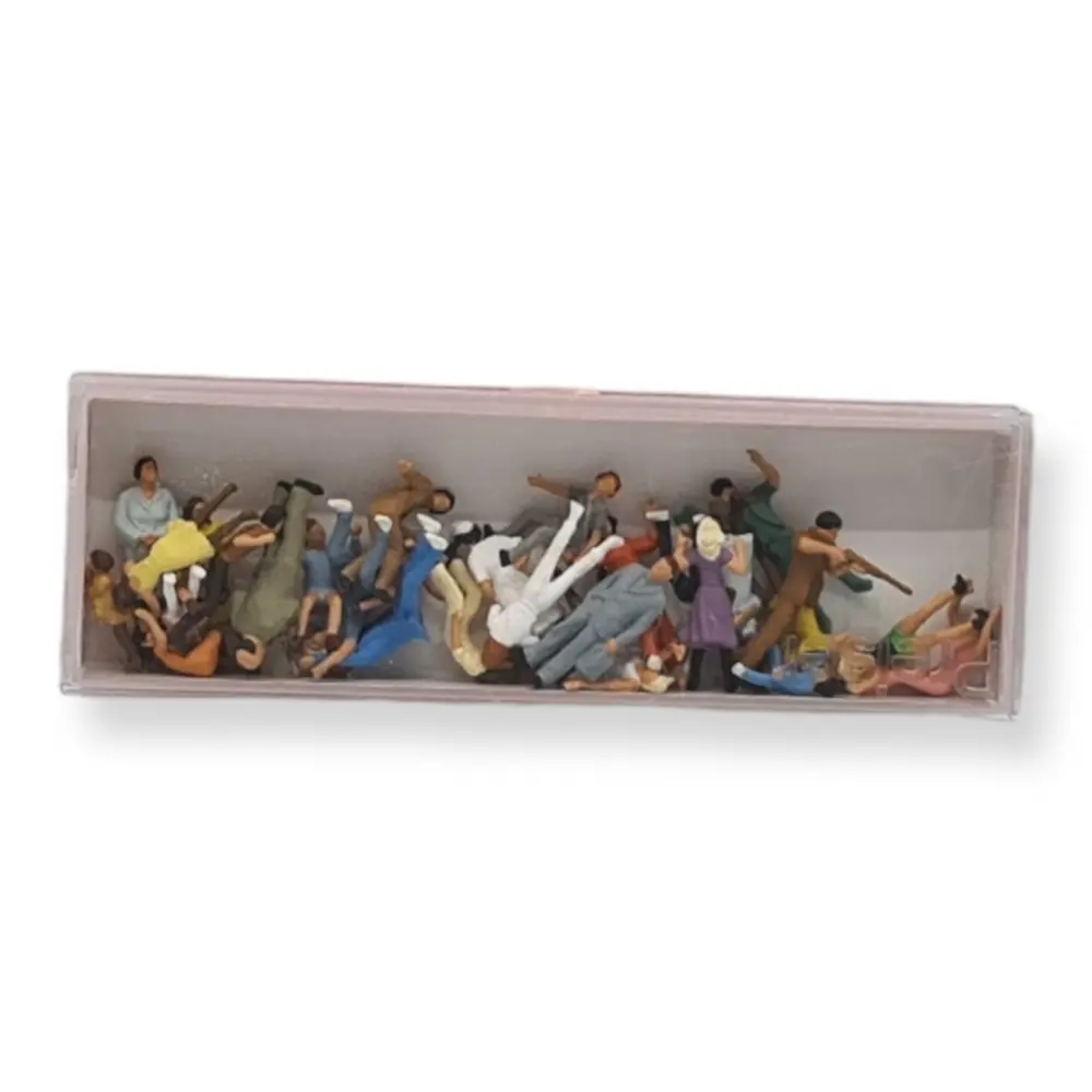 Foule à la fête du village - PREISER 14414 - HO 1/87e - 2