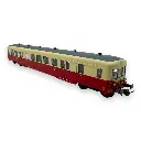 Remorque d'autorail ZS 17206 - R37 H0 41252 - HO 1/87 - SNCF - Ep III - Analogique - 2R - 2