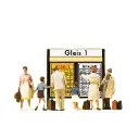 Pack de 6 Voyageurs Devant Affichage - Preiser 79145 - N: 1/160  - 2