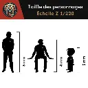 Lot de 6 Passagers Assis - Preiser 88554 - Z 1/220 - 2