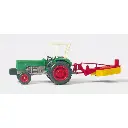 Tracteur Deutz D6206 + Faucheuse - PREISER 17930 - HO : 1/87  - 2