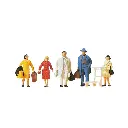 Lot de 6 Passagers - Preiser 14104 - HO 1/87 - 2