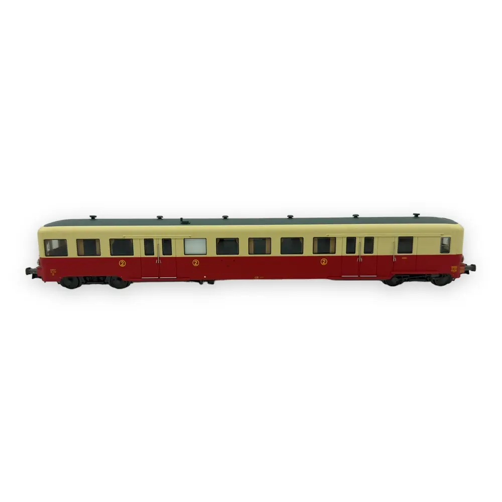 Remorque d'autorail ZS 17115 - R37 H0 41251 - HO 1/87 - SNCF - Ep III - Analogique - 2R - 3