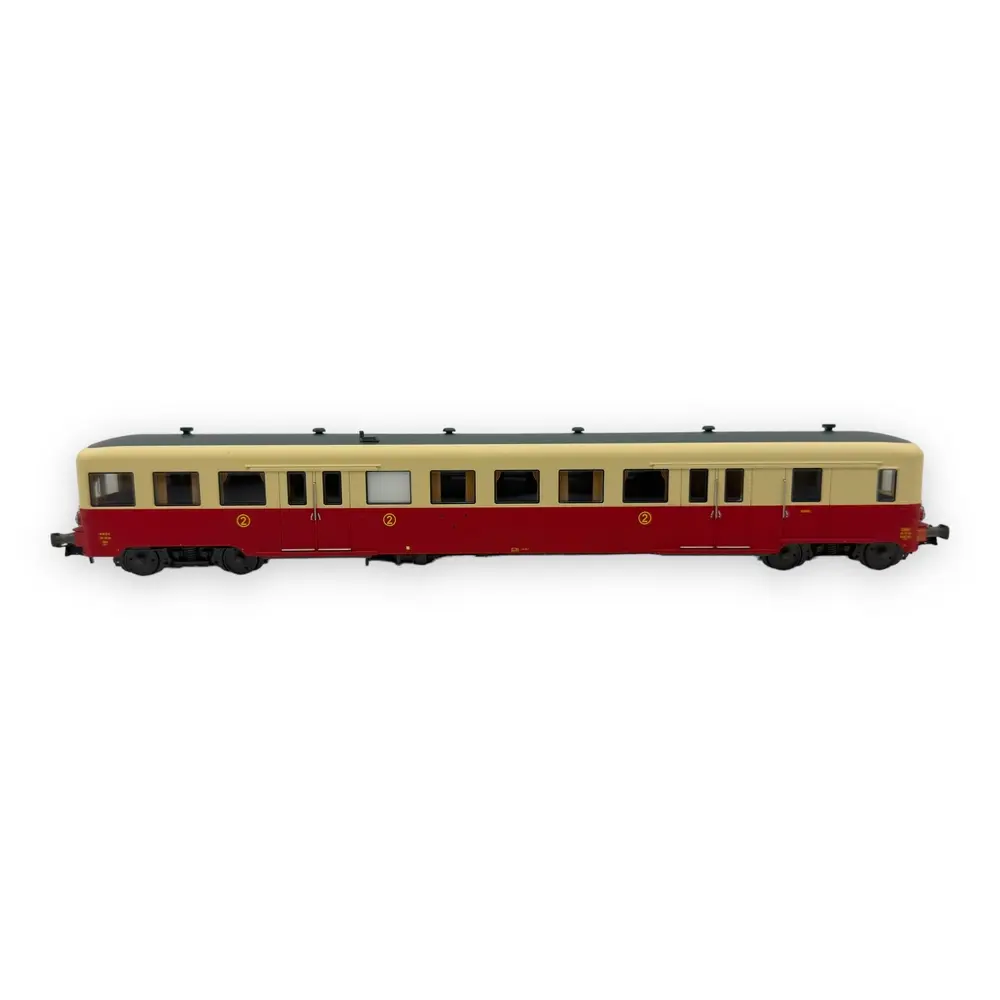 Remorque d'autorail ZR 27119 - R37 H0 41254 - HO 1/87 - SNCF - Ep III - Analogique - 2R - 3